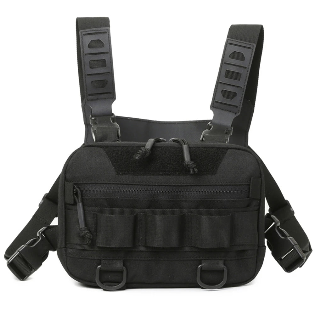 Fishing Chest Bag with Adjustable Straps Climbing Camping Backpack Large Capacity Travel Vest Backpack Outdoor Cycling Bag