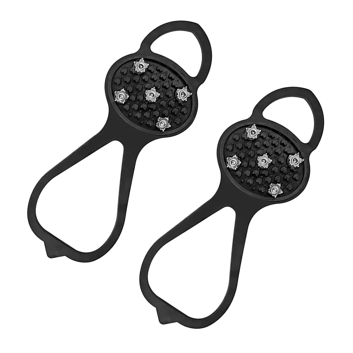 1 pair 5 Studs Anti-Skid Ice Snow Camping Walking Hiking Shoes Winter Safety Boots Universal Professional Climbing Crampons