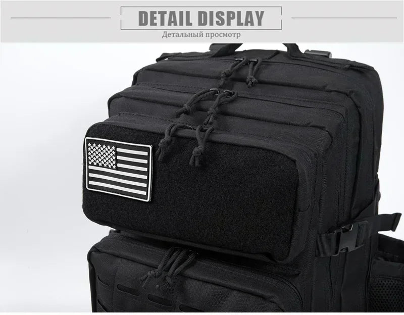 45L Tactical Backpack for Men and Women Outdoor camping equipment back pack Hiking Survival Rucksack travel backpacks School Bag