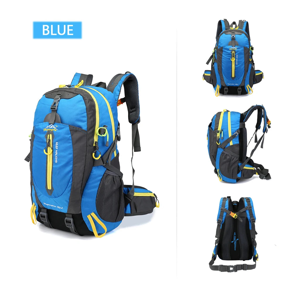 Cycle Climb 40L Water Resistant Travel Backpack Camp Hike Laptop Daypack Trekking Climb Back Bags For Outdoor  Men Women