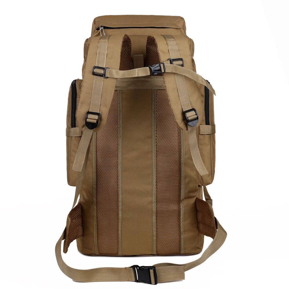 Large Capacity Hiking Backpack – Canvas Outdoor Tactical Rucksack
