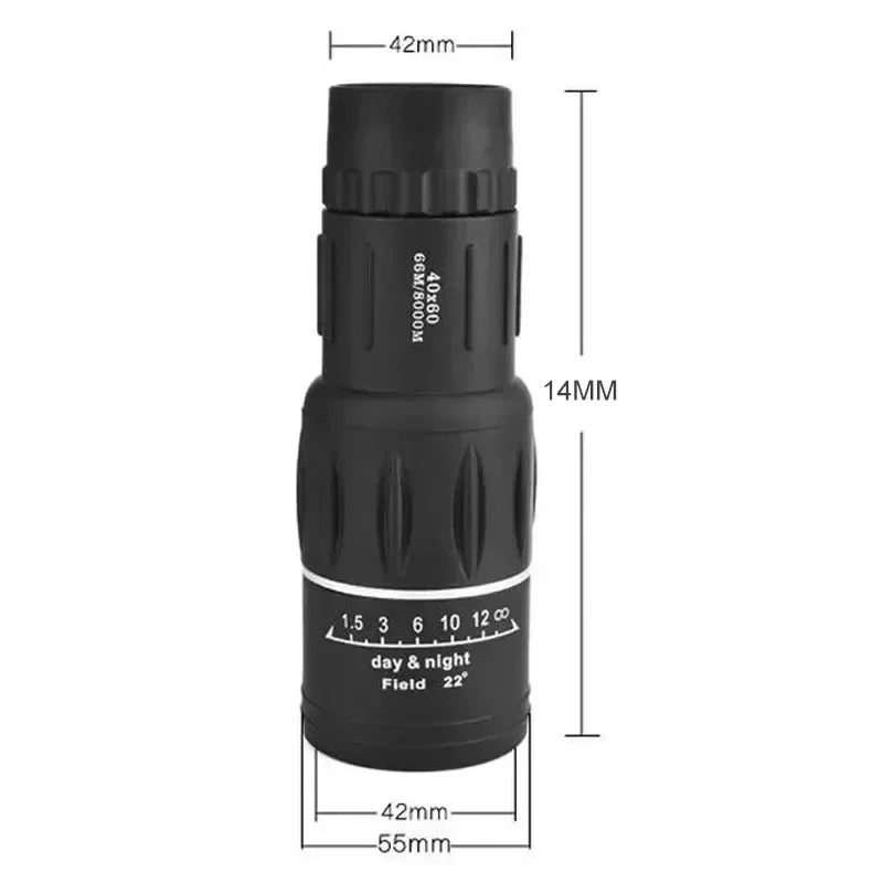 40x60 HD Military Monocular Telescope Night Vision Binoculars Professional Powerful Long Range 40x60 Portable Outdoor Multi Tool