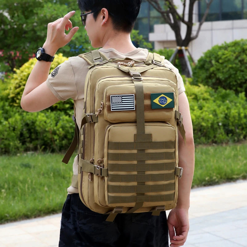 Large Capacity Waterproof Outdoor Travel Backpacks for Men Multi Pockets Durable Tactical Bag Camping Hiking Oxford Backpack