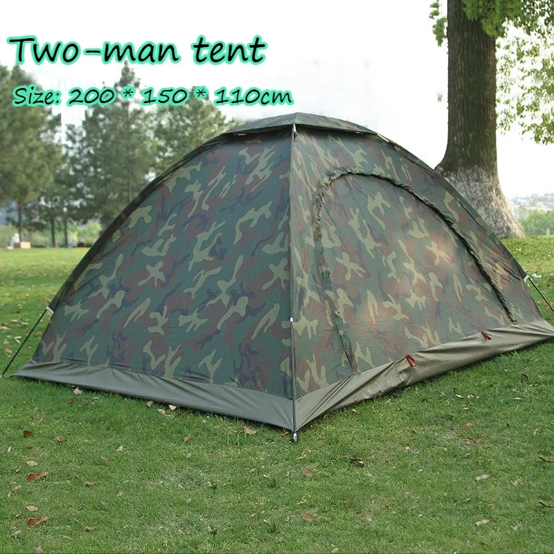 StealthCam Camouflage Camping Tent – Lightweight & Portable Single Layer
