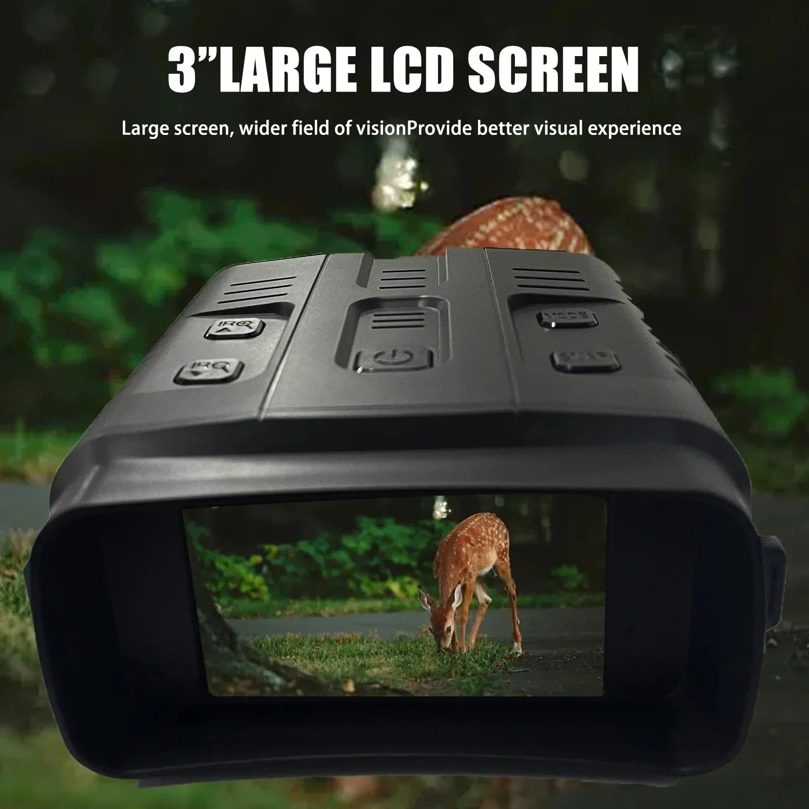 4K Night Vision Binoculars – 10x Digital Zoom 800m Range 8W Infrared WiFi Telescope for Hunting & Camping with Video Recording