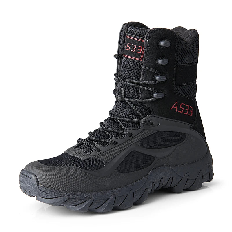 TrailVanguard™ – Men's High-Top Tactical Hiking Boots