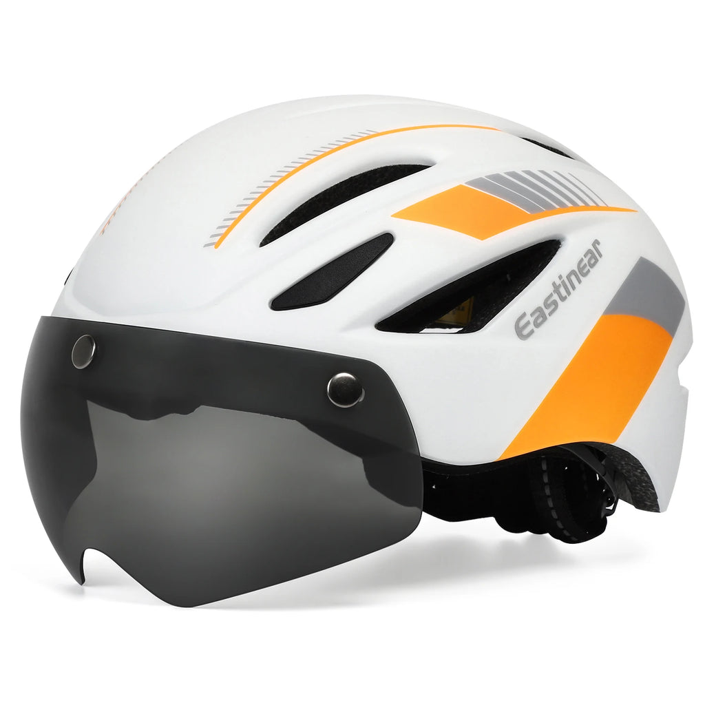 MTB Bicycle Helmet with Goggles & Rear Light