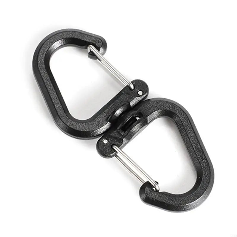 Backpacks Carabiner with 360 Degree Swivels Portable S Chain Hook Camping Double Hook Backpacks Buckles Camping Accessory