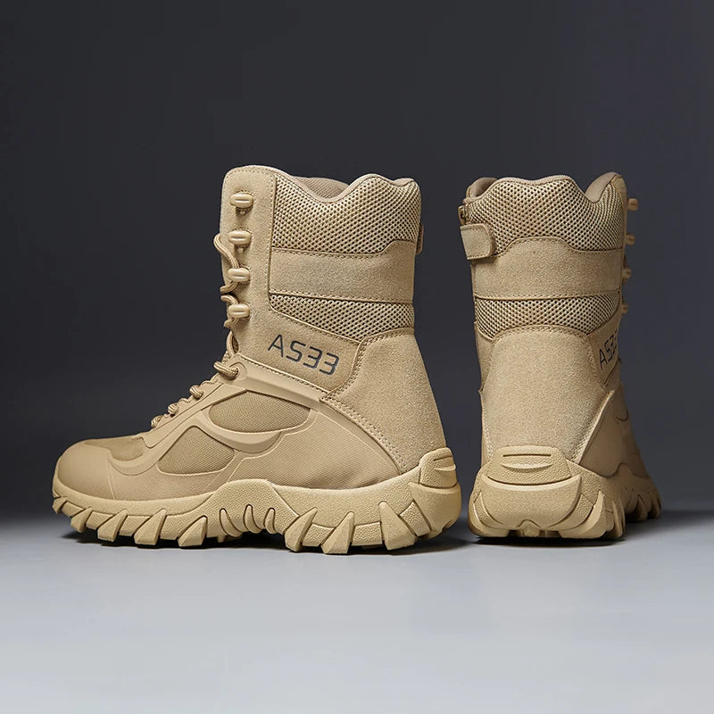 TrailVanguard™ – Men's High-Top Tactical Hiking Boots