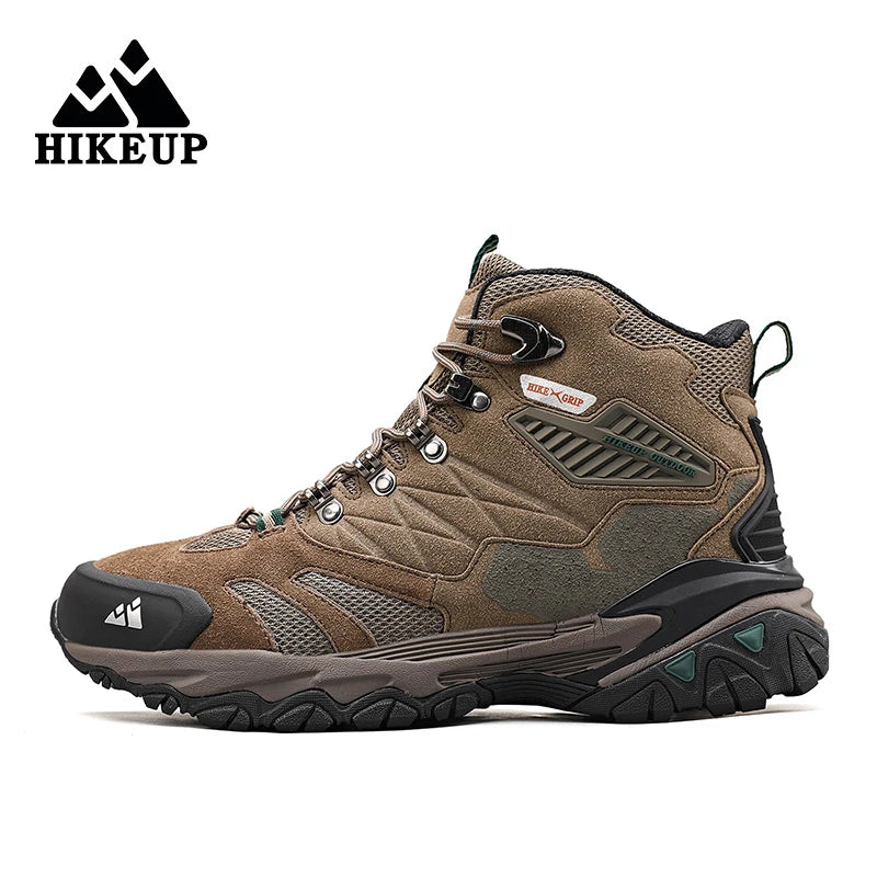 Men’s Hiking Boots – Suede High-Top Rainproof Tactical Combat Outdoor Shoes