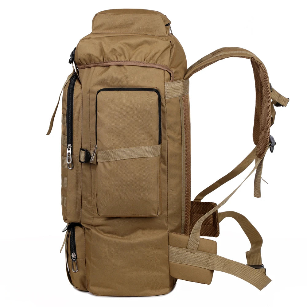 Large Capacity Hiking Backpack – Canvas Outdoor Tactical Rucksack