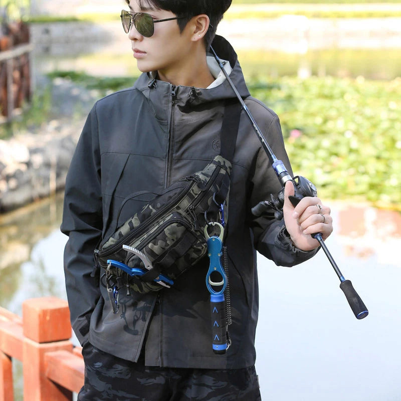 Camping Waist Chest Bag Multifuctional Outdoor Backpack Molle Fishing Lure Bag Shoulder Sling Fanny Pack Sports Hiking Bags