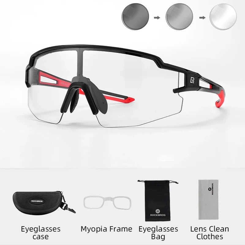 Photochromic Polarized Cycling Glasses – Ultimate UV400 Protection for MTB & Road