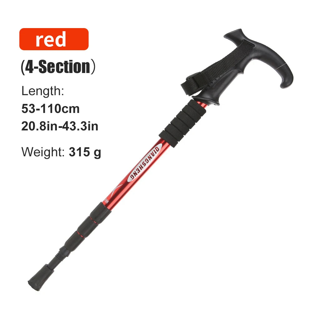 IronClimb™ 4-Section Folding Trekking Pole – Built to Pack. Ready to Rise.