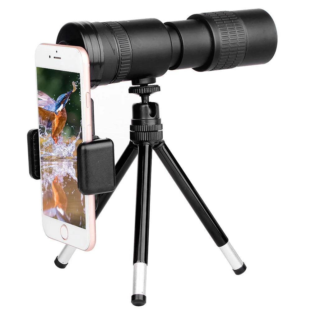 Military Metal 10-300x40 Zoom Len Spin Monoculars Professional Long Range Telescope Mobile Phone Photo Binoculars for Hunting