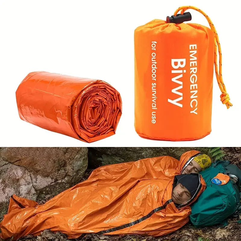 Survival Duo – Portable Thermal Sleeping Bags (2 pcs)