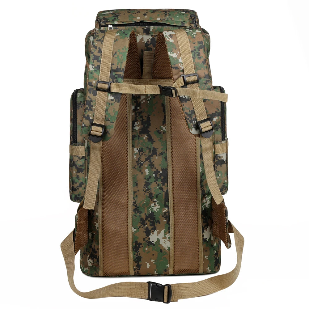 Large Capacity Hiking Backpack – Canvas Outdoor Tactical Rucksack