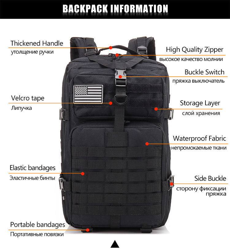 50L Man Tactical Backpacks Outdoor Traveling Bags  Trekking Hunting Bag travel backpack camping equipment back pack