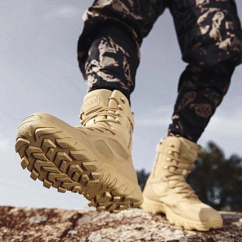 TrailVanguard™ – Men's High-Top Tactical Hiking Boots