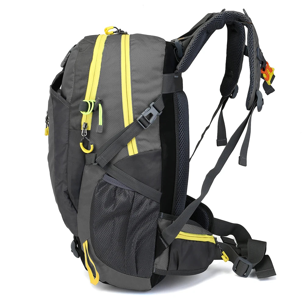 Cycle Climb 40L Water Resistant Travel Backpack Camp Hike Laptop Daypack Trekking Climb Back Bags For Outdoor  Men Women