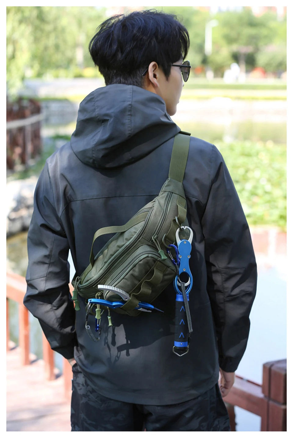 Camping Waist Chest Bag Multifuctional Outdoor Backpack Molle Fishing Lure Bag Shoulder Sling Fanny Pack Sports Hiking Bags