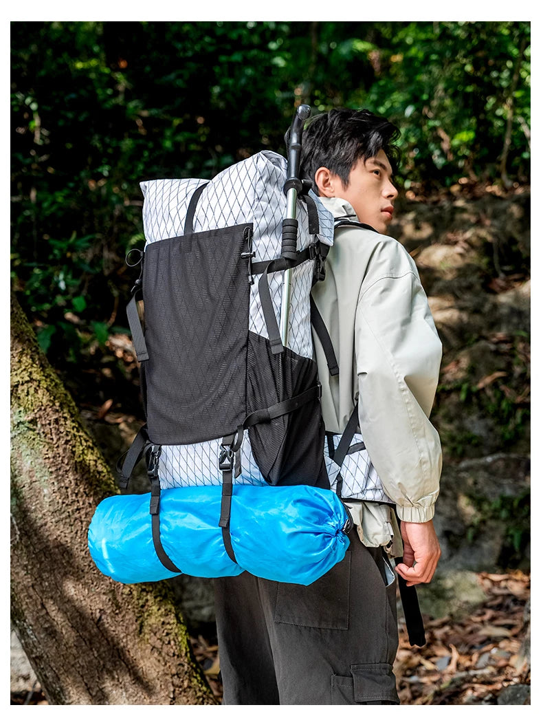 40L Outdoor Hiking Camping Backpack Large Capacity Waterproof Climbing Bag Travel Equipment Men Women's 2024 New Backpack