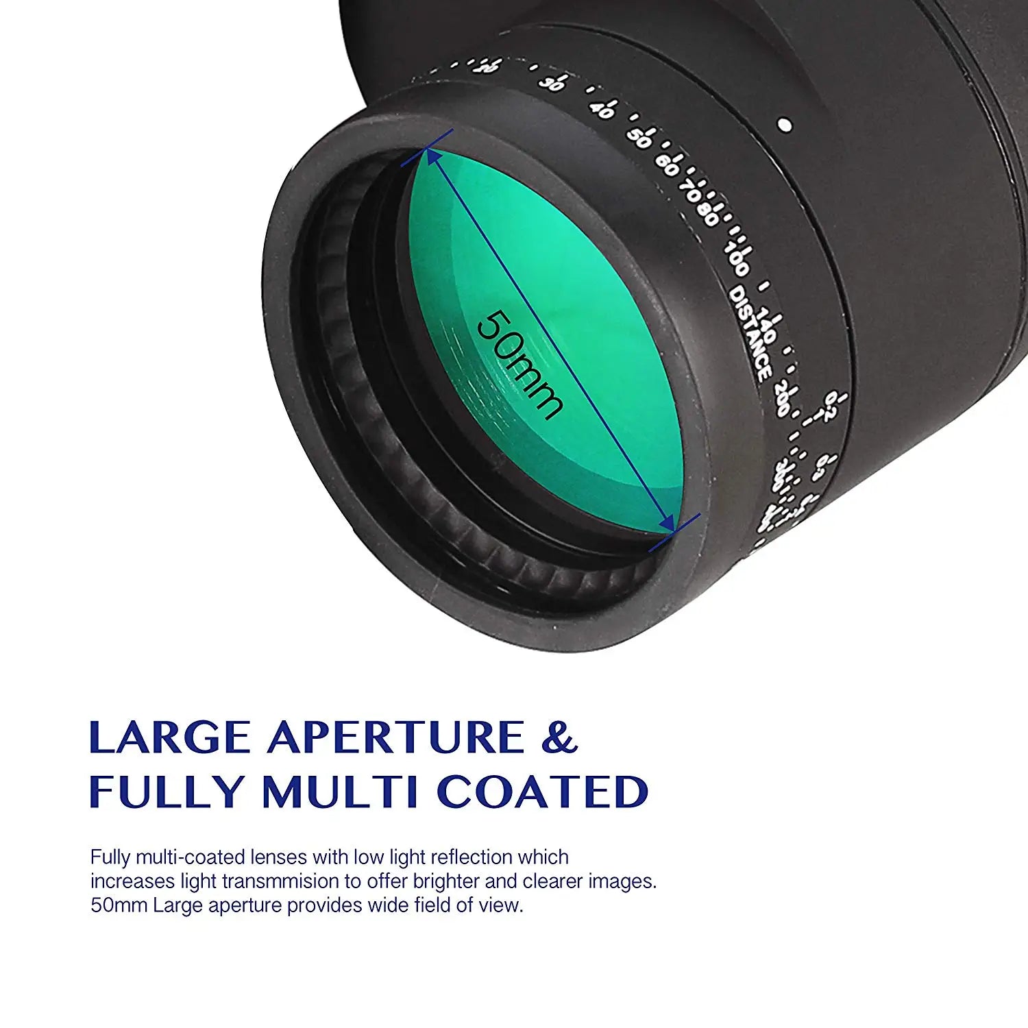 Binoculars 10x50 Marine Military Telescope Adults Waterproof With Rangefinder Compass BAK4 Prism HD Bird Watching For Hunting