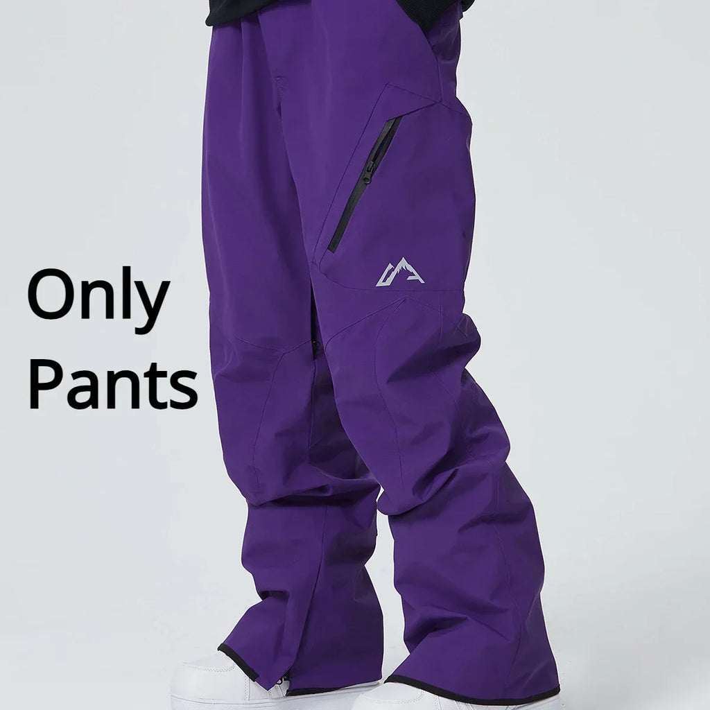 Winter 2025 Women's Snow Pants – Waterproof & Windproof Ski Overalls