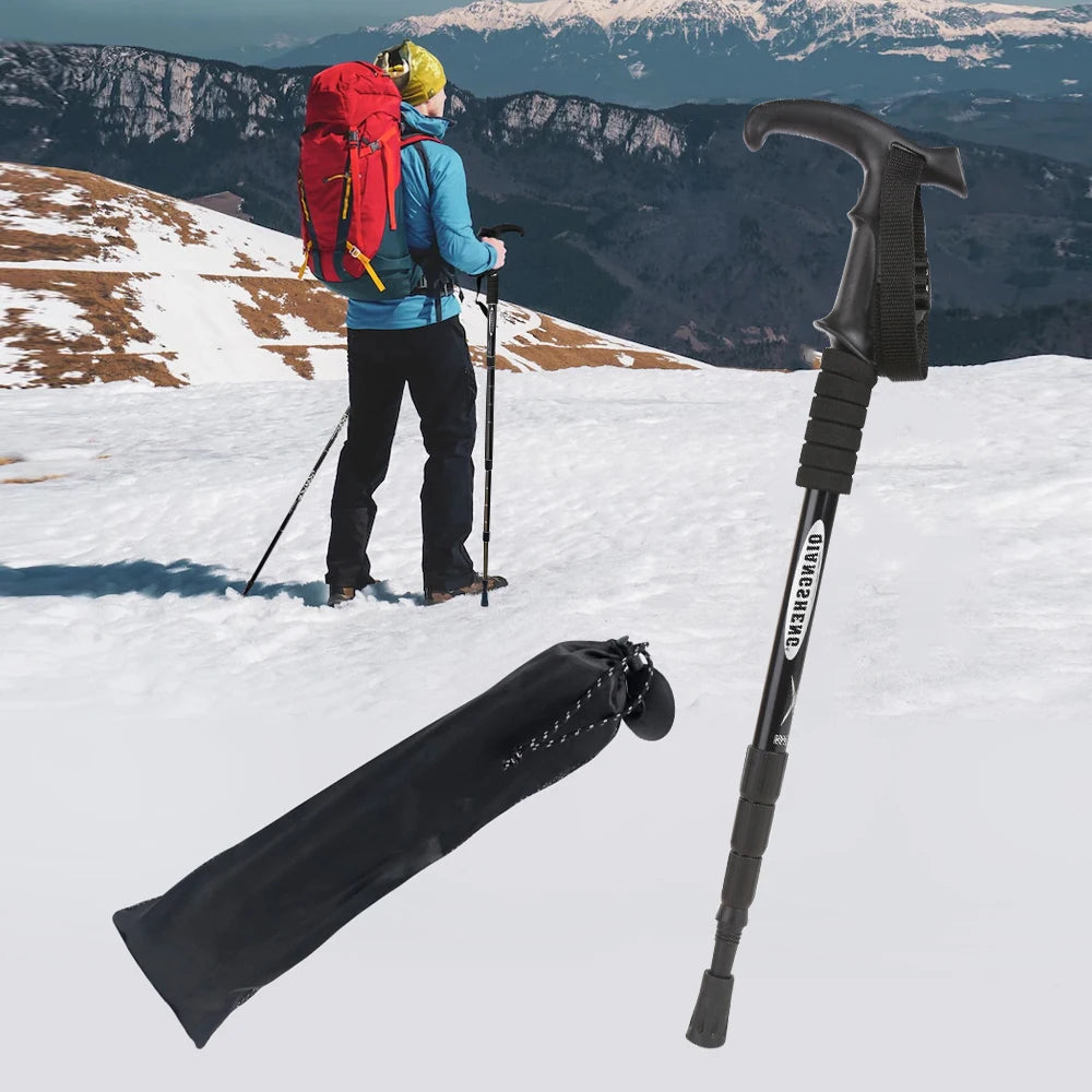 IronClimb™ 4-Section Folding Trekking Pole – Built to Pack. Ready to Rise.