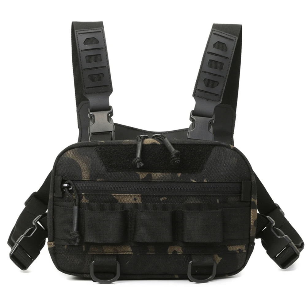 Fishing Chest Bag with Adjustable Straps Climbing Camping Backpack Large Capacity Travel Vest Backpack Outdoor Cycling Bag