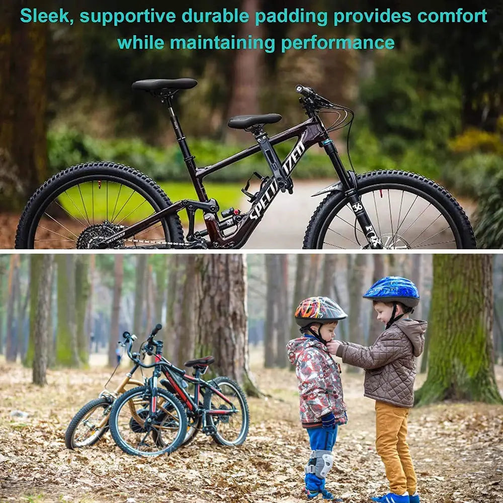 Silicone Cushion Bike Saddle – PU Leather, Shockproof & Comfortable