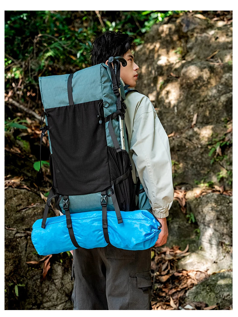 40L Outdoor Hiking Camping Backpack Large Capacity Waterproof Climbing Bag Travel Equipment Men Women's 2024 New Backpack