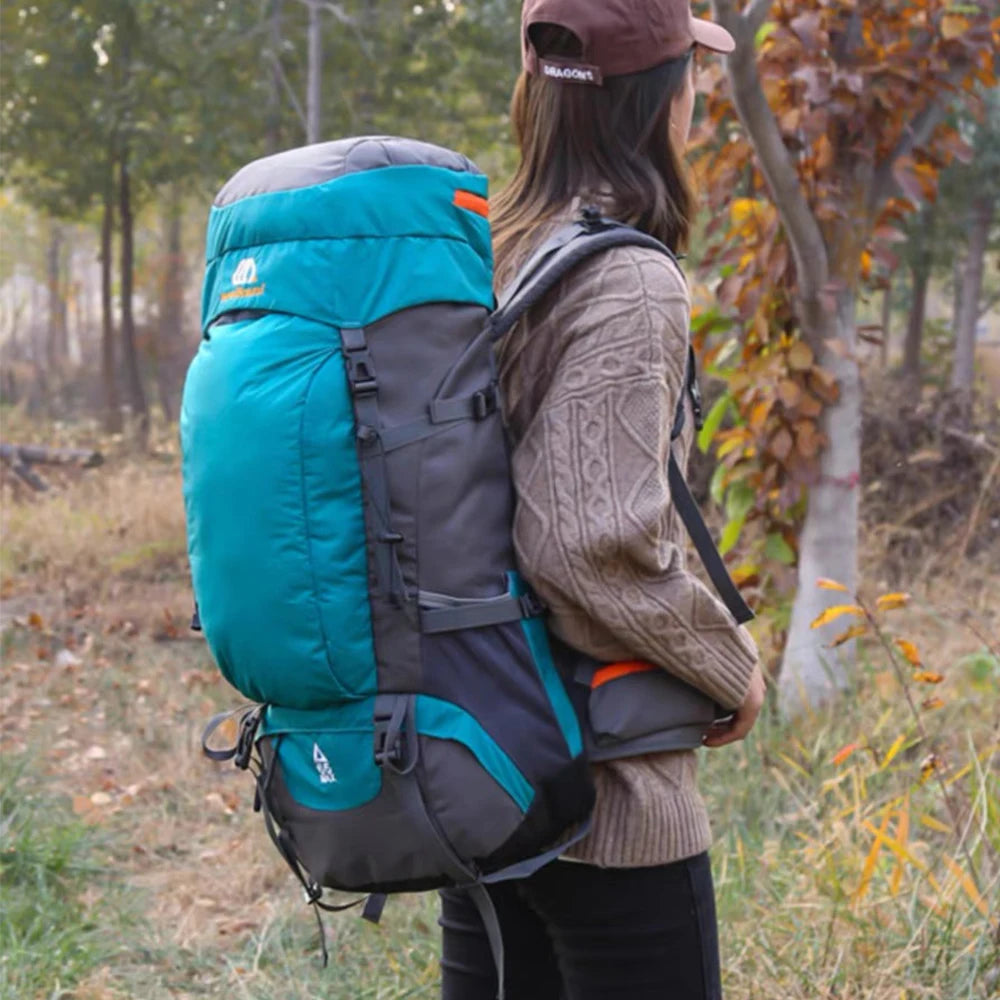 65L Travel Hiking Backpack – Waterproof Camping & Climbing Rucksack