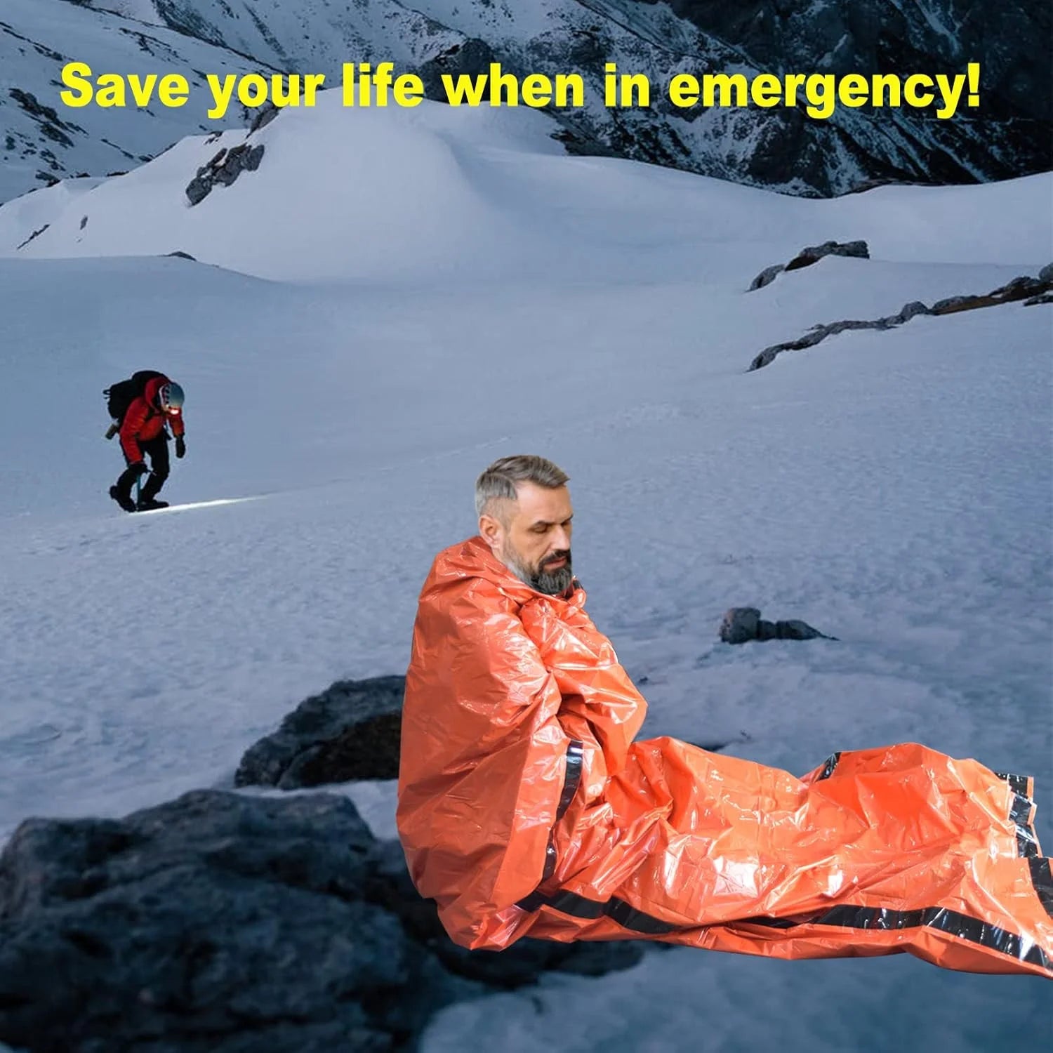 Survival Duo – Portable Thermal Sleeping Bags (2 pcs)