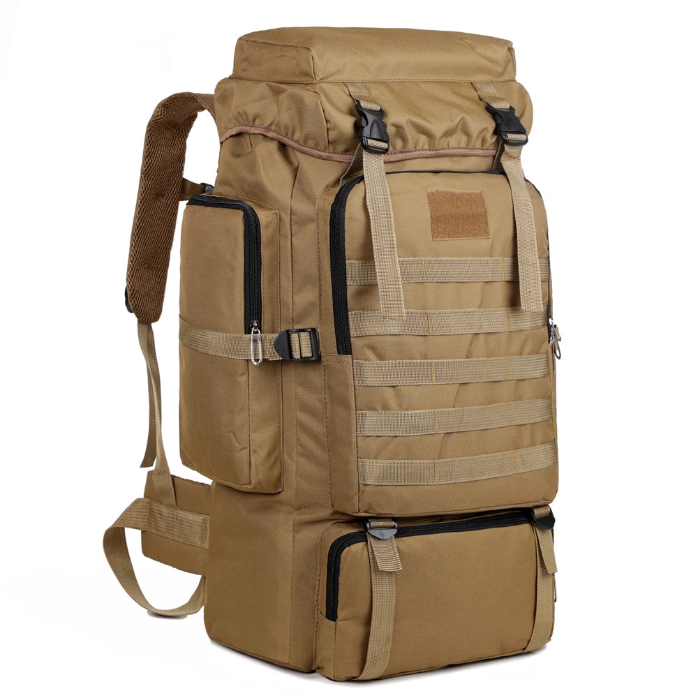 Large Capacity Hiking Backpack – Canvas Outdoor Tactical Rucksack