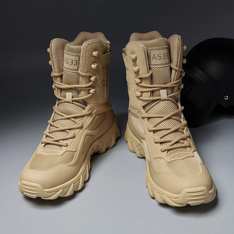 TrailVanguard™ – Men's High-Top Tactical Hiking Boots