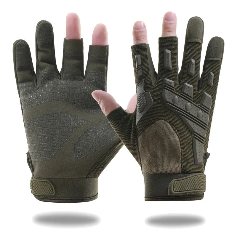 Tactical Gloves for Men and Women Outdoor Rock Climbing Finger Leakage Training Anti Slip Protection Cycling Tactical Gloves