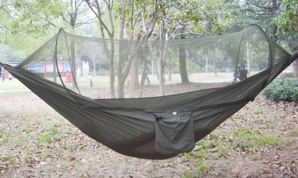 BreezeGuard™ Camping Hammock with Mosquito Net