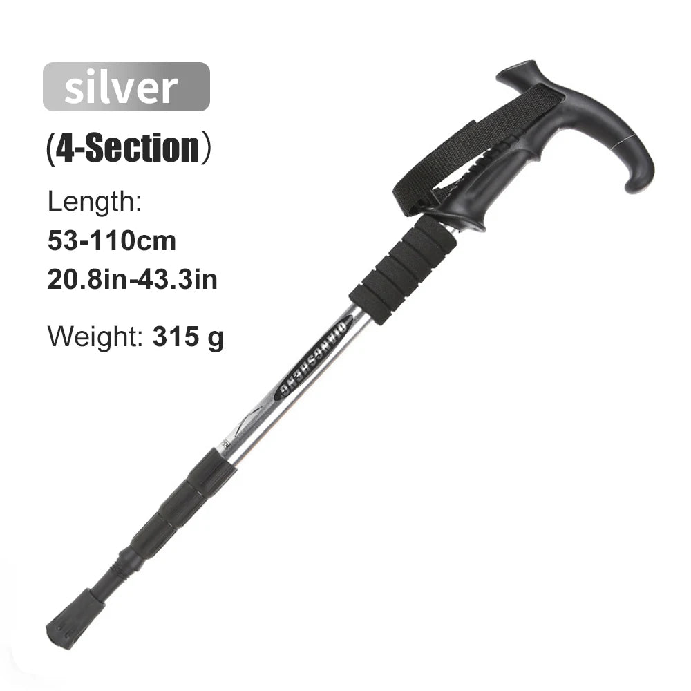 IronClimb™ 4-Section Folding Trekking Pole – Built to Pack. Ready to Rise.