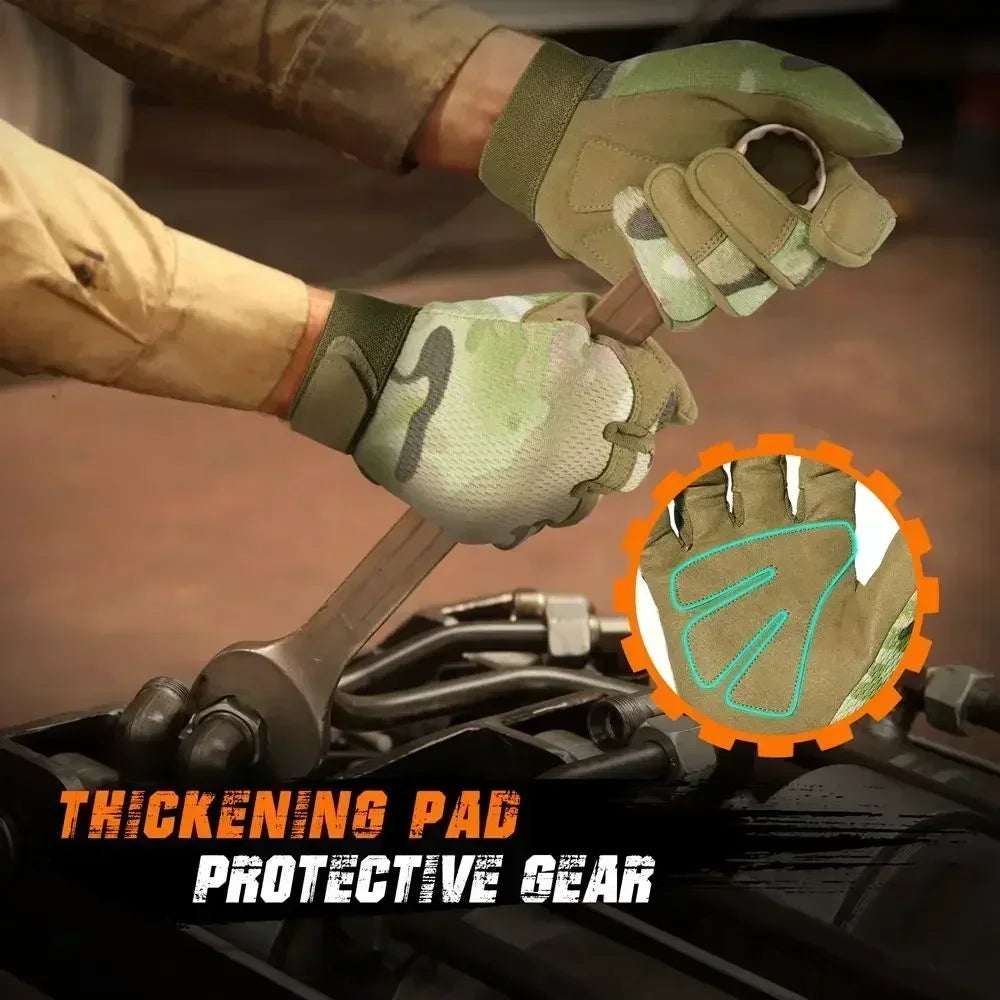 Tactical Gloves Anti-skid Outdoor Bicycle Airsoft Shooting Paintball Hunting Hiking Sports Combat Work Gear Lightweight Men