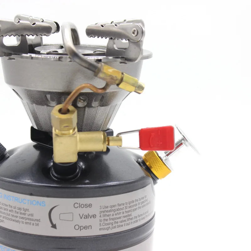 Portable Outdoor Camping Liquid Fuel Gasoline Oil Burning Stove Cooking Picnic Furnace