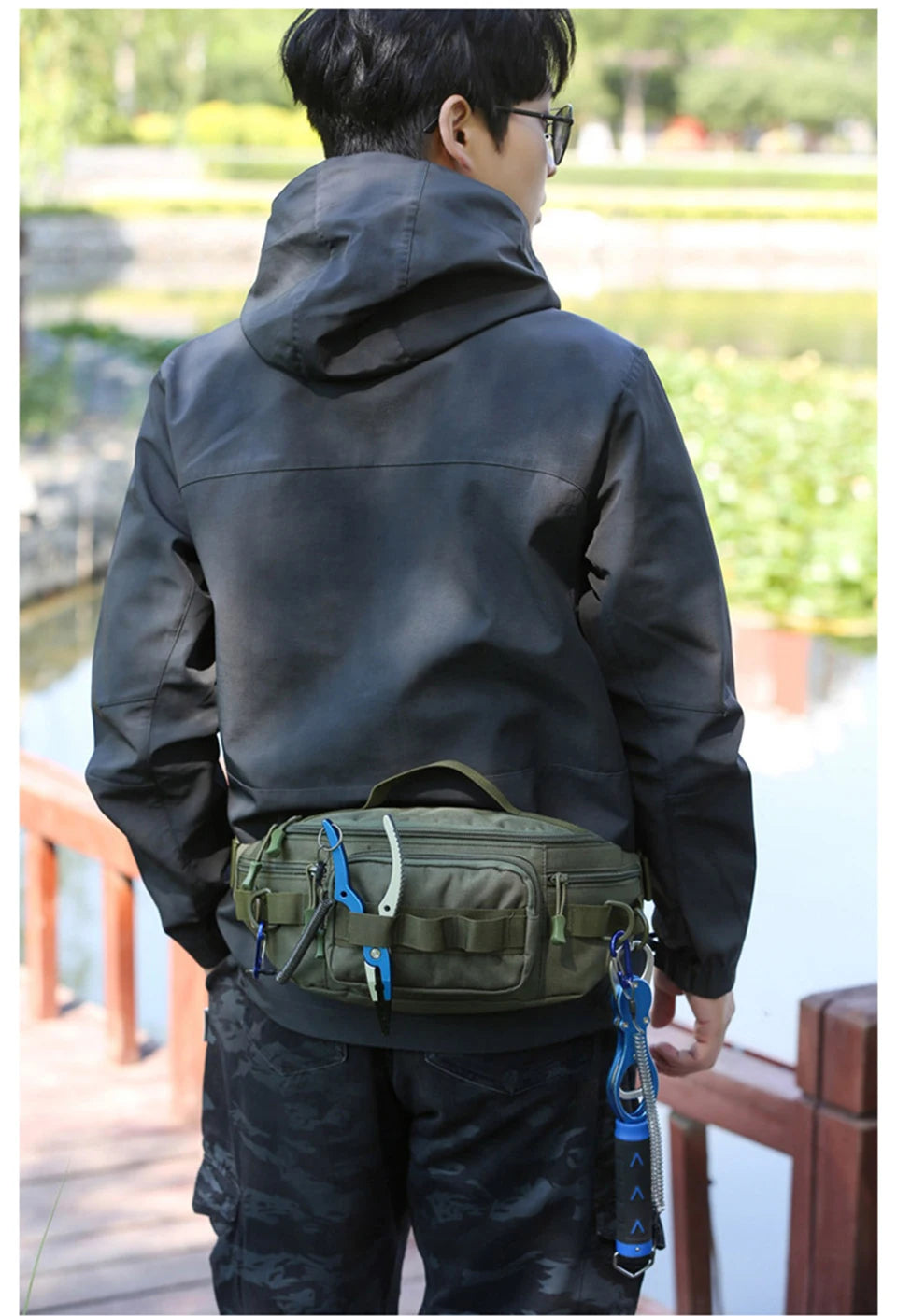 Camping Waist Chest Bag Multifuctional Outdoor Backpack Molle Fishing Lure Bag Shoulder Sling Fanny Pack Sports Hiking Bags