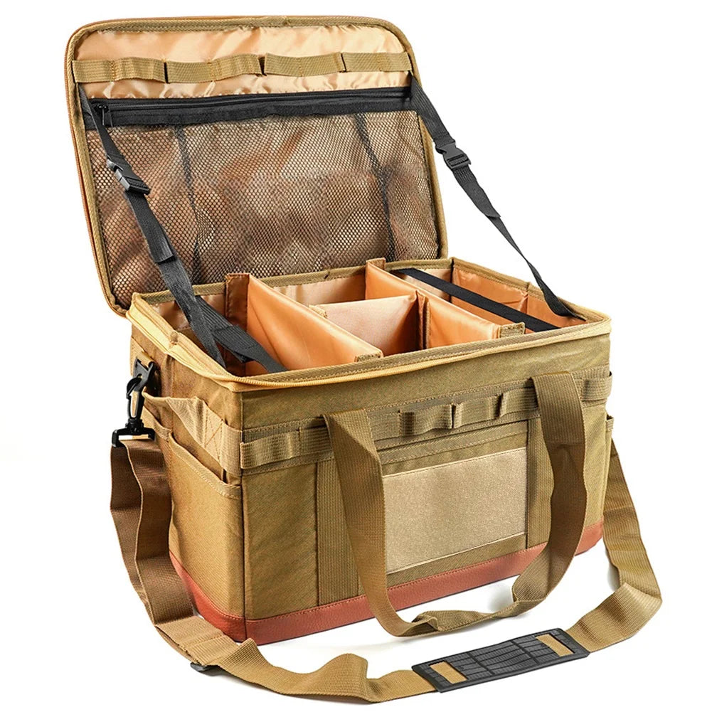 Camping Storage Bag Multi-Functional Outdoor Pack Heavy-Duty Cooking Gear Bag For Camping30L Multi-size Utility Camping Supplies