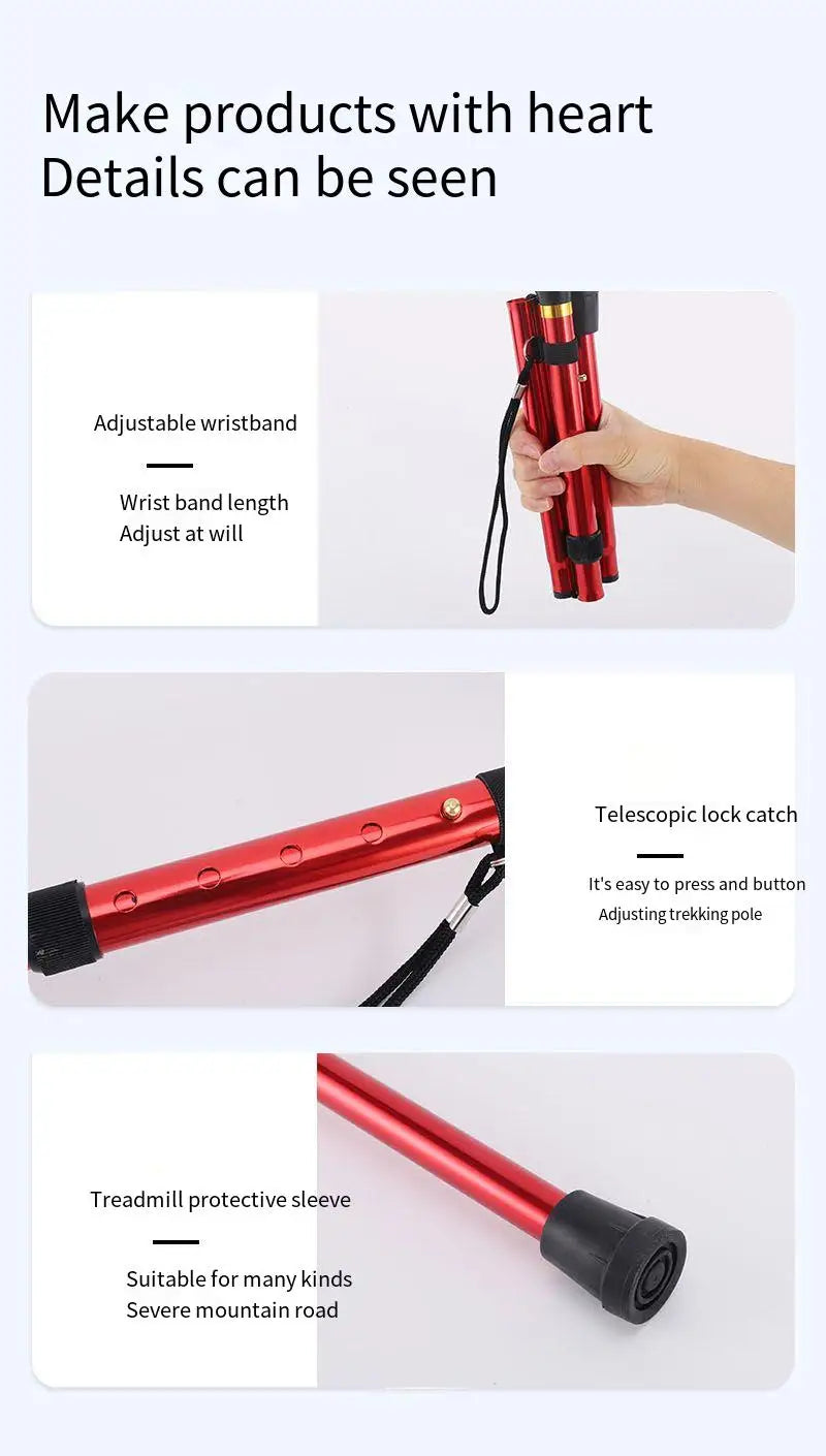 AltiFlex™ Folding Trekking Poles – Support Every Step