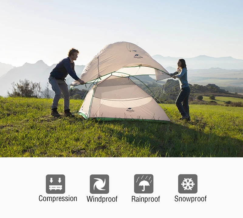Naturehike Cloud Up – Ultralight 2-Person Camping Tent | Waterproof & Easy Setup