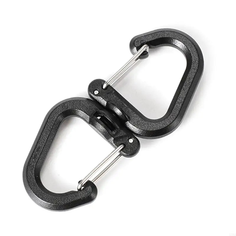 Backpacks Carabiner with 360 Degree Swivels Portable S Chain Hook Camping Double Hook Backpacks Buckles Camping Accessory
