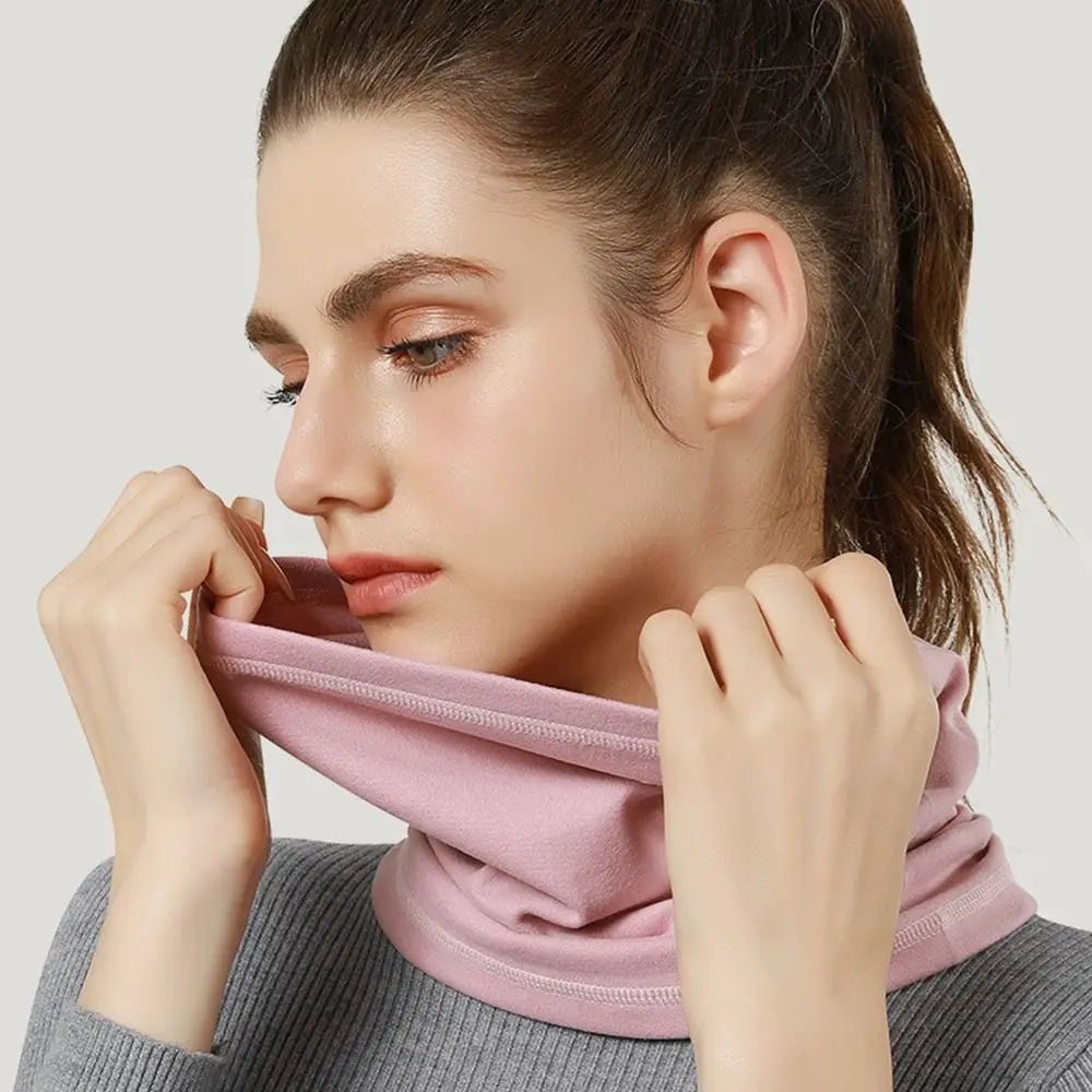 Unisex Winter Thermal Neck Warmer – Windproof Velvet Bandana for Outdoor Sports