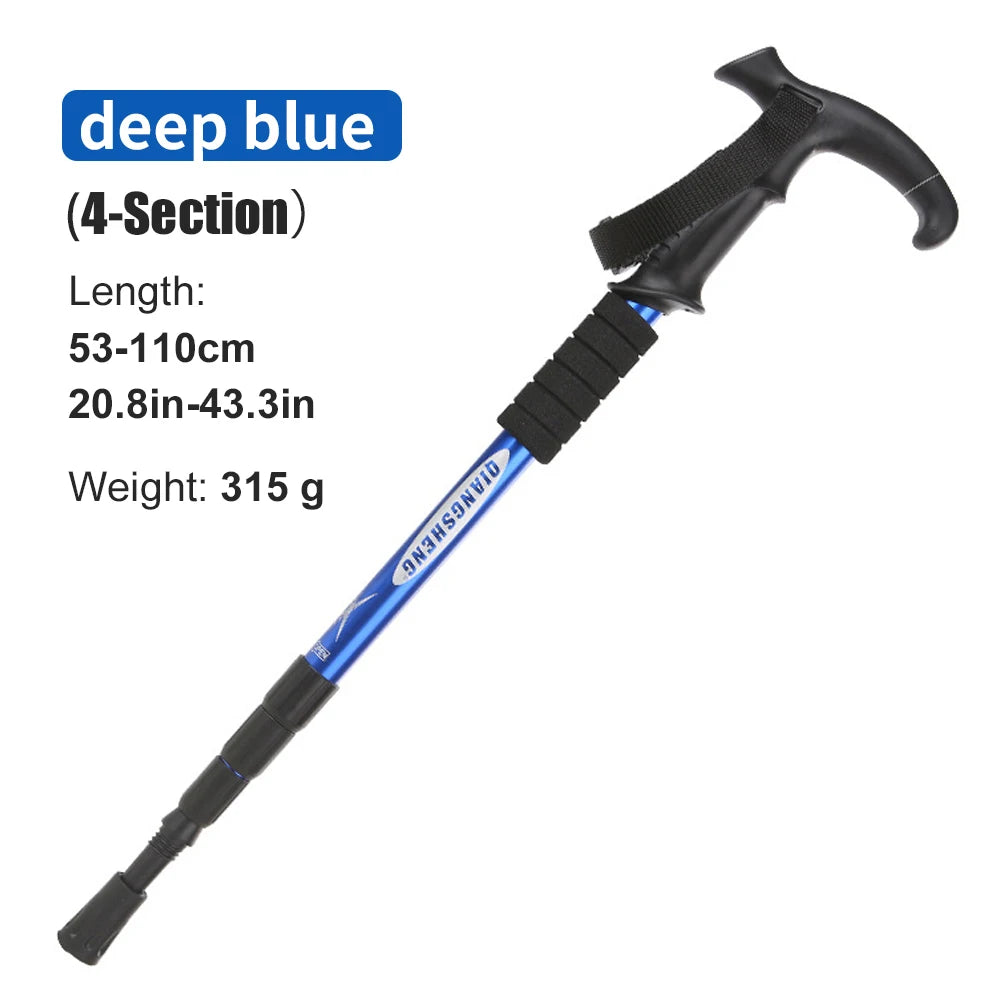 IronClimb™ 4-Section Folding Trekking Pole – Built to Pack. Ready to Rise.