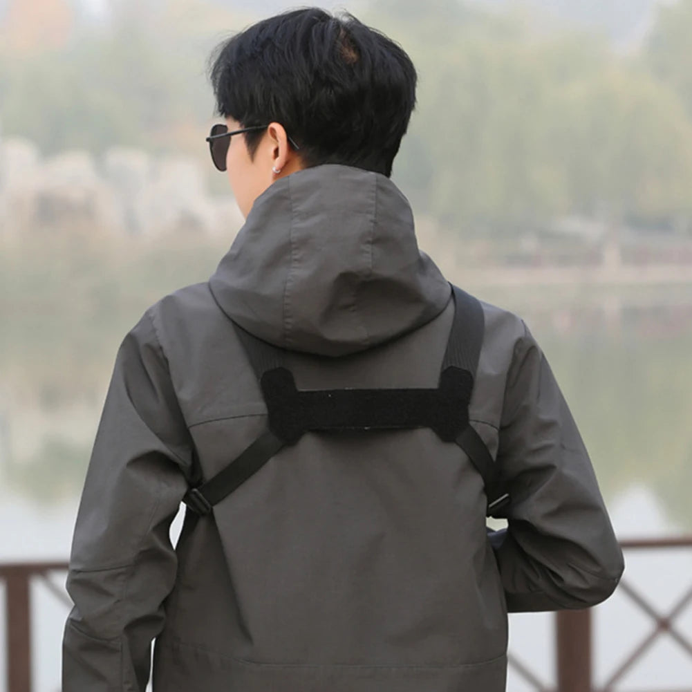Fishing Chest Bag with Adjustable Straps Climbing Camping Backpack Large Capacity Travel Vest Backpack Outdoor Cycling Bag