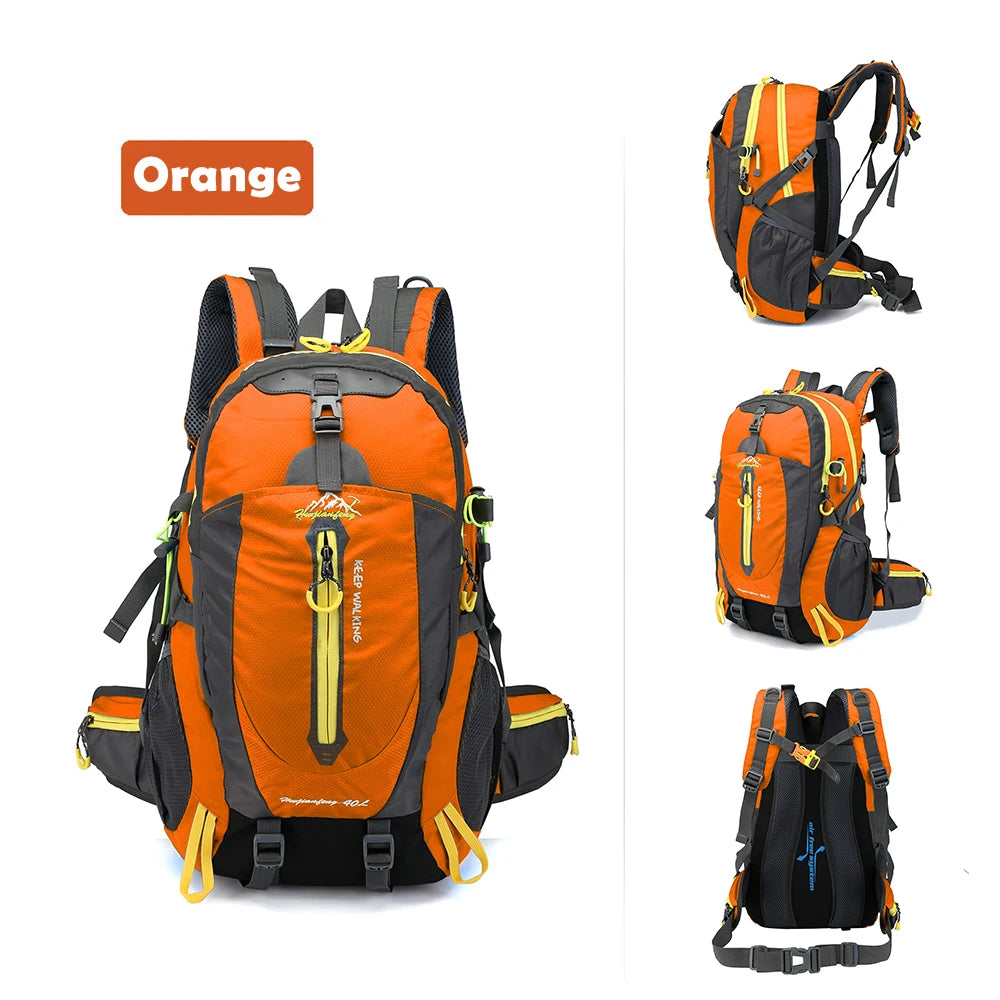 Cycle Climb 40L Water Resistant Travel Backpack Camp Hike Laptop Daypack Trekking Climb Back Bags For Outdoor  Men Women